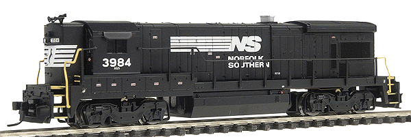 GE B23-7 High Nose - Standard DC -- Norfolk Southern #3984 (black, white)