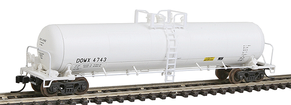 Master Series(TM) 20,700 Gallon Non-Insulated Tank Car 20 Saddles Assembled -- Dow Chemical (DOWX) #4743