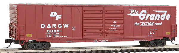 Atlas Master(TM) 60'Auto Parts Double-Door Boxcar -- Denver & Rio Grande Western - DRGW #63851