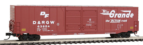 Atlas Master(TM) 60'Auto Parts Double-Door Boxcar -- Denver & Rio Grande Western - DRGW #63854