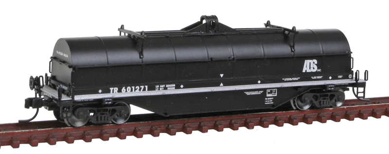 42' Coil Steel Car - Ready to Run - Master -- Tomahawk Railway TR #601271 (black, white; ADS Inc. Logo)