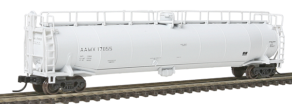 33,000-Gallon Tank Car - Ready to Run - Master(R) -- AAMX #17055 (white)