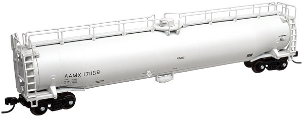 33,000-Gallon Tank Car - Ready to Run - Master(R) -- AAMX #17068 (white)