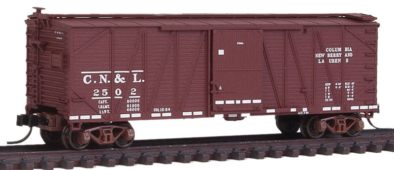 USRA Single-Sheathed Wood Boxcar w/7-8 Rib End - Ready to Run - Master(TM) -- Columbia, Newberry & Laurens CN&L #2502 (Boxcar Red)