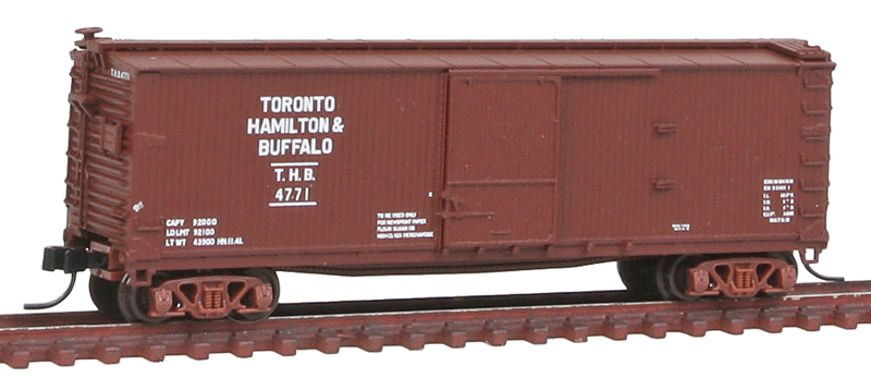 USRA Double-Sheathed Boxcar - Ready to Run - Master(R) -- Toronto, Hamilton & Buffalo #4771 (Boxcar Red)
