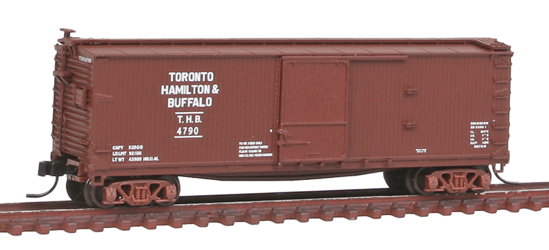 USRA Double-Sheathed Boxcar - Ready to Run - Master(R) -- Toronto, Hamilton & Buffalo #4790 (Boxcar Red)