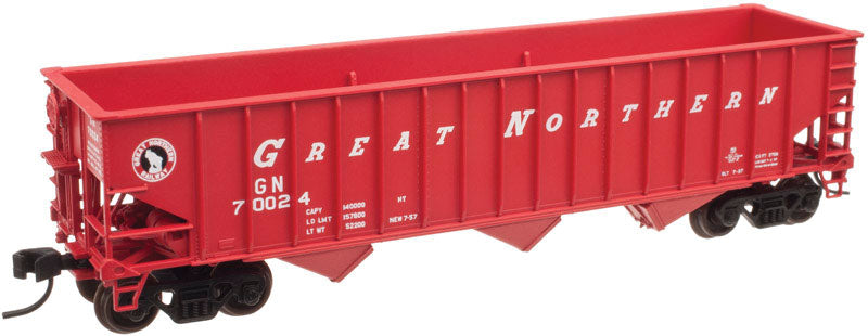 Pullman-Standard PS-2750 3-Bay Hopper - Ready to Run - Master(R) -- Great Northern #70042 (Boxcar Red, white, black, Slant Lettering, Rocky Logo