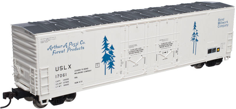 Evans 53' Double Plug-Door Boxcar - Ready to Run - Master(R) -- Bend Millwork Company #17060 (gray, blue)