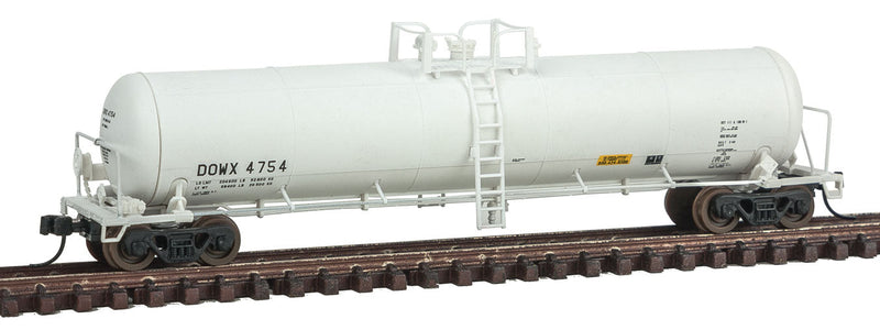 GATX 20,700-Gallon Tank Car - Ready to Run - Master(R) -- Dow Chemical DOWX #4754 (white)