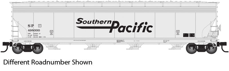 ACF 5701 Centerflow Grain Hopper - Ready to Run - Master(R) -- Southern Pacific #498199 (Fantasy Scheme, gray, black, Speed Lettering)
