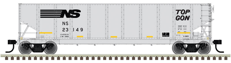 G-86R TopGon 3-Pack - Ready to Run -- Norfolk Southern #23197, 23199, 23210 (gray, black, yellow Conspicuity Marki