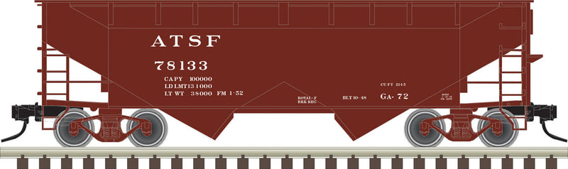 2-Bay Offset-Side Hopper w/Load - Ready to Run - Master(R) -- Santa Fe #78291