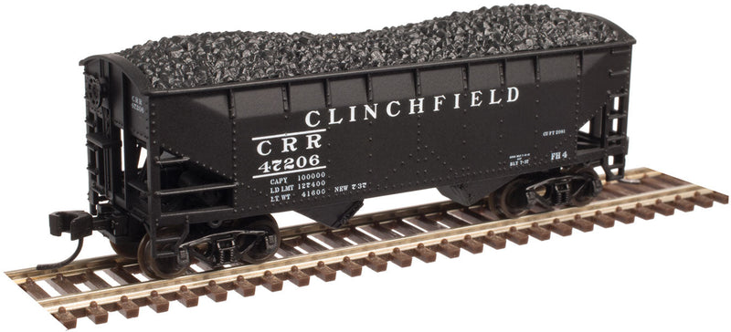 2-Bay Offset-Side Hopper w/Load 3-Pack - Ready to Run - Master(R) -- Clinchfield