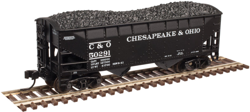 2-Bay Offset-Side Hopper w/Load - Ready to Run - Master(R) -- Chesapeake & Ohio #50150