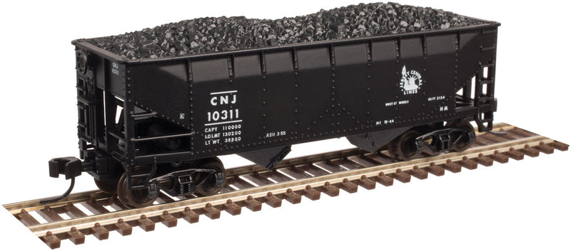 2-Bay Offset-Side Hopper w/Load - Ready to Run - Master(R) -- Central Railroad of New Jersey #10362