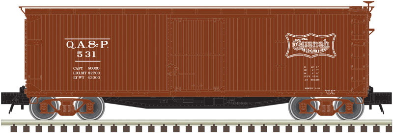 USRA 40' Double Sheathed Wood Boxcar - Ready to Run - Master(R) -- Quanah, Acme & Pacific #535