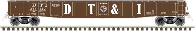 Evans 52' Gondola - Ready to Run - Master(R) -- Detroit Toledo & Ironton #375137 (Boxcar Red, Large DT&I, Compass Logo)