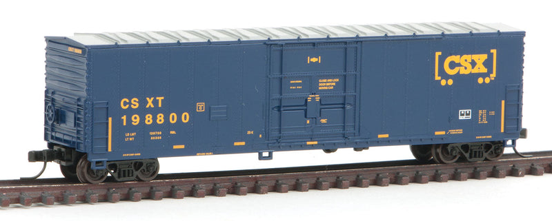 Fruit Growers Express 50' Insulated Plug-Door Boxcar - Ready to Run -- CSX #198800 (blue, yellow, Boxcar Logo)