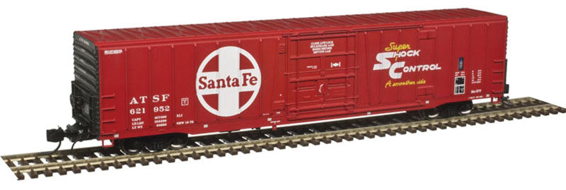 Class BX-177 Plug-Door Boxcar - Ready to Run - Master(R) -- Santa Fe #621679 (As-Delivered; red, black, white; Large Logo)