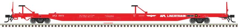 ACF 89' 4" Intermodal Flatcar - Ready to Run - Master(R) -- American President Lines APLX 17071 (red, white, APL Linertrain Logo)