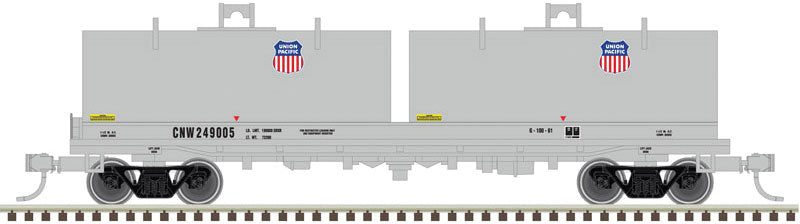 Cushion Coil Car with Round Hoods - Ready to Run - Master(TM) -- Union Pacific CNW 249005 (gray, small logos on hoods)