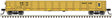 Evans 52' Gondola - Ready to Run -- Amtrak #13340 (yellow, black; Yellow Conspicuity Marks)