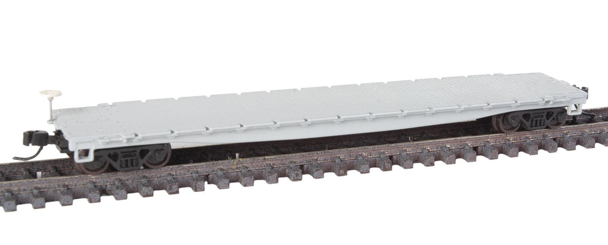 53'6" Steel Flatcar - Ready to Run - Master(R) -- Undecorated