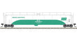 ACF 33,000 Gallon Tank Car - Ready to Run - Master(R) -- Penn Central 799007 (Jade Green, white)