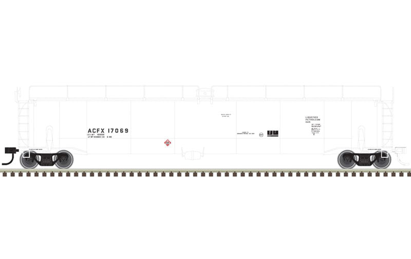 ACF 33,000 Gallon Tank Car - Ready to Run - Master(R) -- ACFX 17069 (white, black)