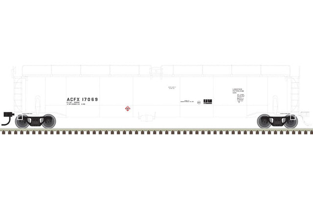 ACF 33,000 Gallon Tank Car - Ready to Run - Master(R) -- ACFX 17069 (white, black)