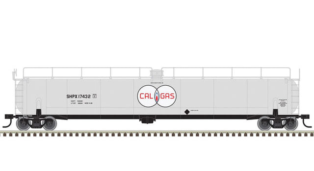 ACF 33,000 Gallon Tank Car - Ready to Run - Master(R) -- Cal Gas SHPX 17433 (red, gray, white, black)