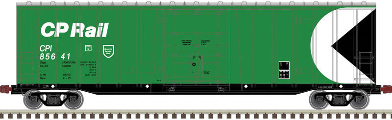 NSC 5111 50' Plug-Door Boxcar - Ready to Run -- Canadian Pacific 85606 (green, white, black, Multimark Logo)