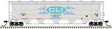 Trinity PD5000 Covered Hopper - Ready to Run -- CLI Industries FCSX #102 (gray, blue)