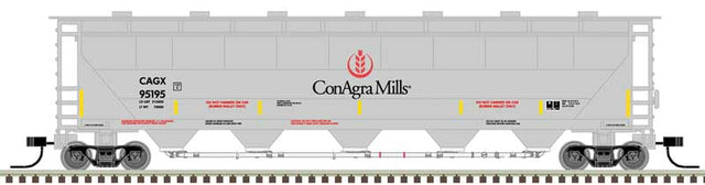 Trinity PD5000 Covered Hopper - Ready to Run -- ConAgra Mills CAGX #95195 (gray, red)