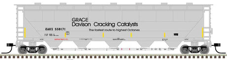 Trinity PD5000 Covered Hopper - Ready to Run -- Grace Davison NAHX #550171 (gray, black)