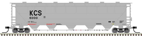 Trinity PD5000 Covered Hopper - Ready to Run -- Kansas City Southern #6000 (gray, black)
