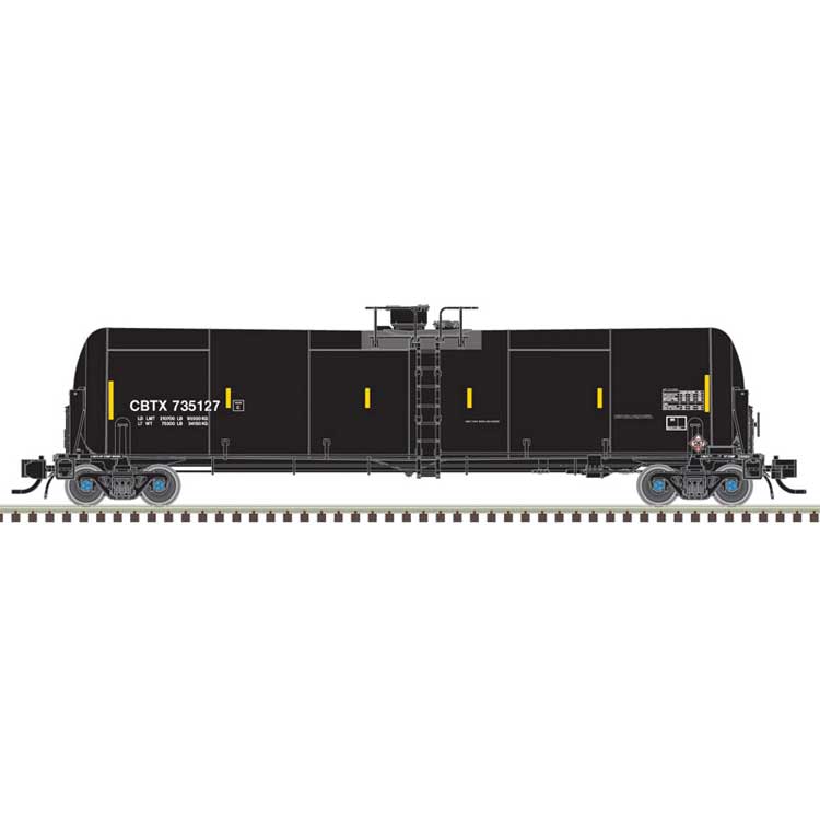 4-TrinityRail(R) 31,000-Gallon Crude Oil Tank, 2-4180 Airslide Buffer Car Se -- BNSF #808122, 808113; Capital Finance CBTX #735127, 735130, 735136, 735141-1