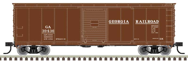 USRA Steel Rebuilt 40' Boxcar - Ready to Run - Master(R) -- Georgia Railroad #39436 (Boxcar Red, white)