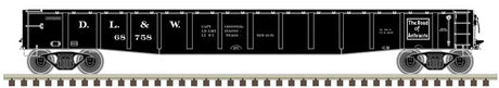 ACF 70-Ton 52' Gondola - Ready to Run - Master(R) -- Delaware, Lackawanna and Western #68910 (black, white)
