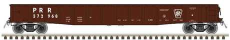 ACF 70-Ton 52' Gondola - Ready to Run - Master(R) -- Pennsylvania Railroad #372968 (Boxcar Red, white, Plain Keystone)