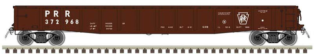 ACF 70-Ton 52' Gondola - Ready to Run - Master(R) -- Pennsylvania Railroad #372968 (Boxcar Red, white, Plain Keystone)