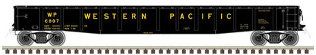 ACF 70-Ton 52' Gondola - Ready to Run - Master(R) -- Western Pacific #6807 (black, yellow)