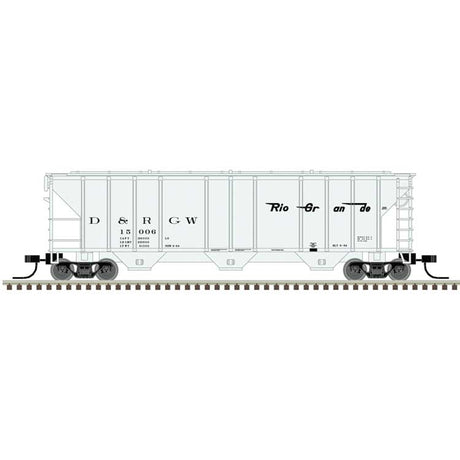 PS-2 4427 3-Bay Covered Hopper - Ready to Run - Master(R) -- Denver & Rio Grande Western #15028 (gray, black)