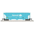 PS-2 4427 3-Bay Covered Hopper - Ready to Run - Master(R) -- Farmrail GNBC #1002 (teal, white)