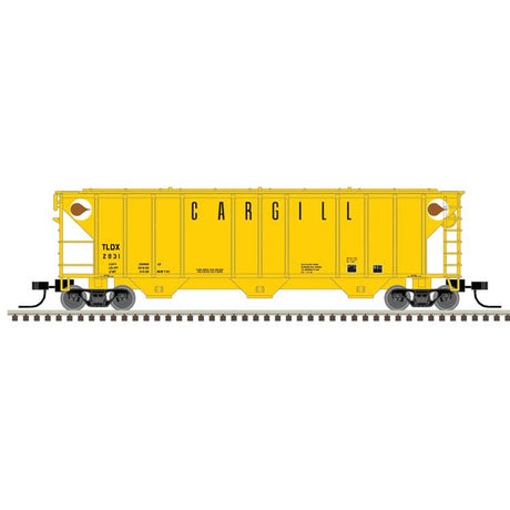PS-2 4427 3-Bay Covered Hopper - Ready to Run - Master(R) -- Cargill TLDX #5050 (yellow, white, black)