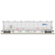 Trinity 5660 PD Covered Hopper - Ready to Run -- GATX GACX #55170 (gray, black, blue GATX Logo, yellow conspicuity stripes)