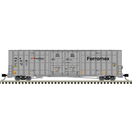 Gunderson 7550 Double-Door Boxcar - Ready to Run -- Ferromex #874558 (gray, black, red)