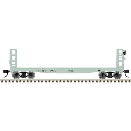 42' Pulpwood Flatcar with Load - Ready to Run -- Southern Pacific #7075 (MOW gray)