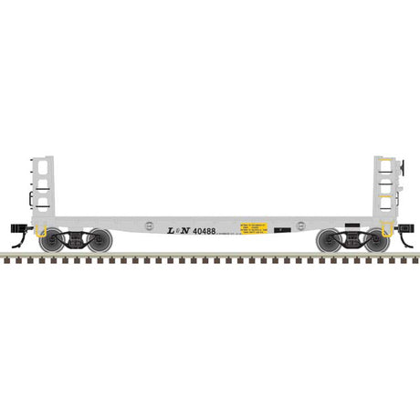 42' Pulpwood Flatcar with Load - Ready to Run -- Louisville and Nashville #40488 (MOW silver, black)