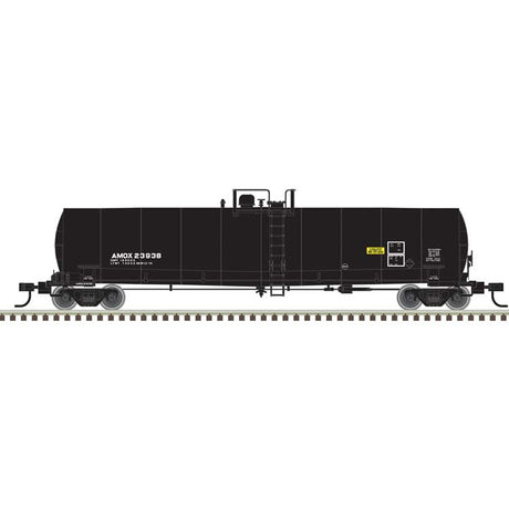 ACF 23,500-Gallon Tank Car - Ready to Run - Master(R) -- Amoco AMOX #23930 (black, reporting marks only)
